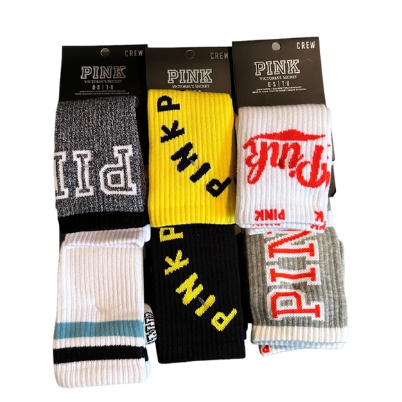 PINK Victoria's Secret Accessories 6 Total Pair Victorias Secret